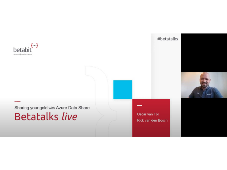 Betatalks Live Sharing Your Gold With Azure Data Share Webinar On Demand