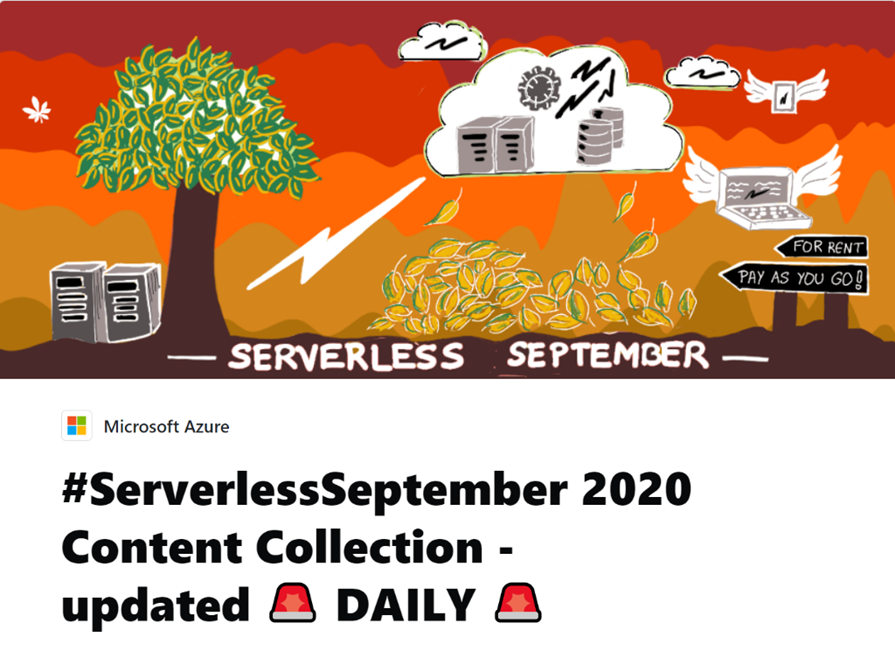 Serverless September Overview MSFT (Text Image)