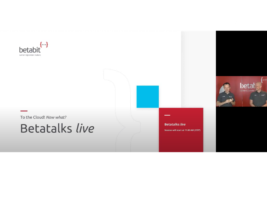 Betatalks Live To The Cloud. Now What