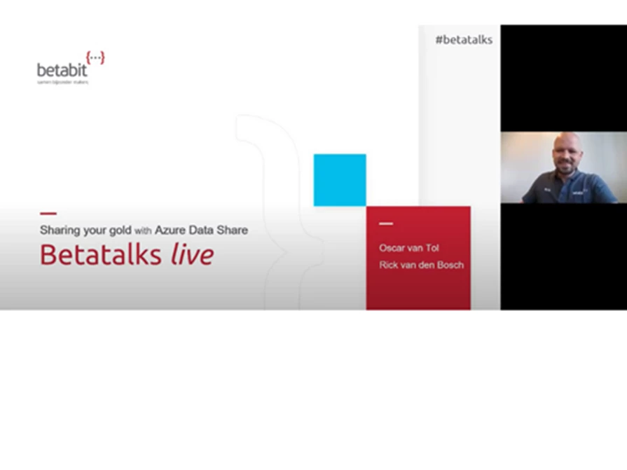 Betatalks Live 'Sharing Your Gold With Azure Data Share' Betabit