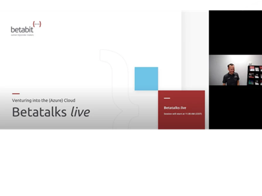 Betatalks Live 'Venturing Into The (Azure) Cloud' Betabit