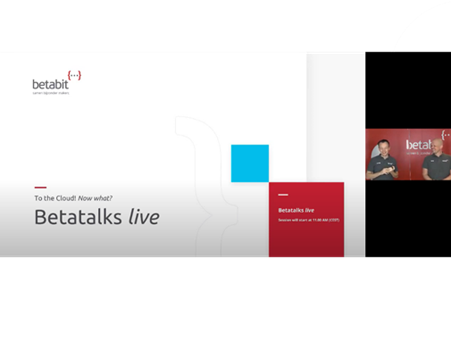 Betatalks Live 'To The Cloud! Now What' Betabit
