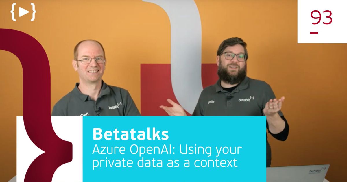 Azure OpenAI: Using your private data as a context | Betabit.nl