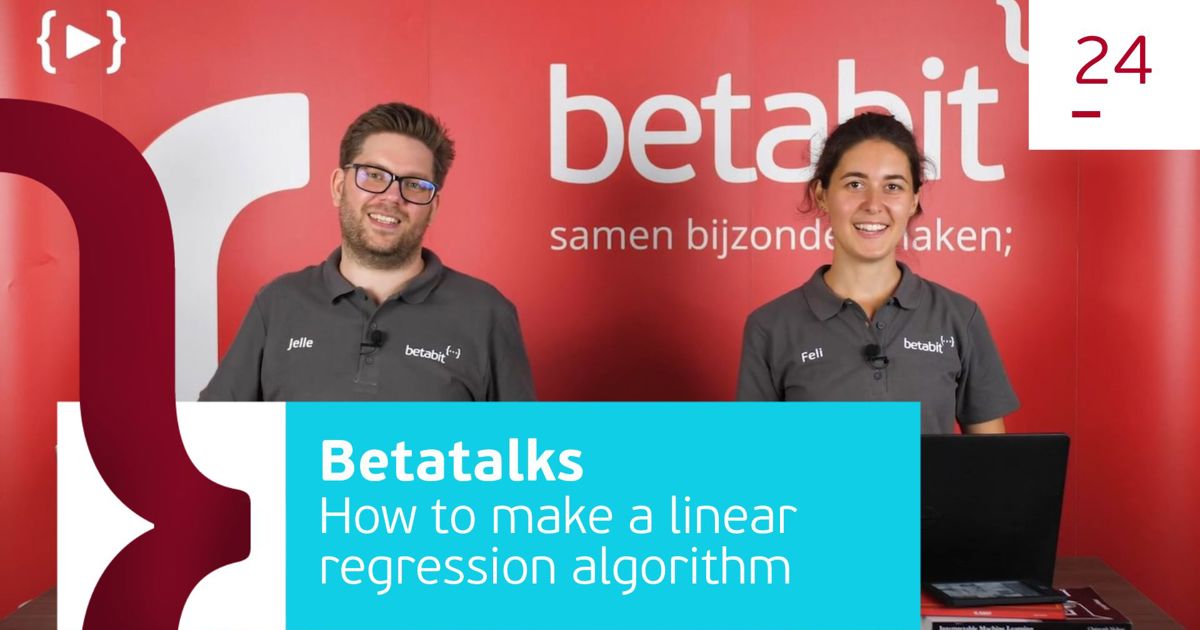 How to make a linear regression algorithm from scratch | Betabit.nl