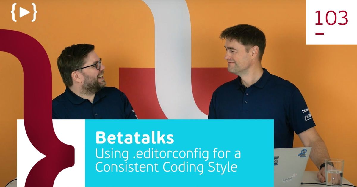 Using the .editorconfig to have a consistent coding style in the team ...